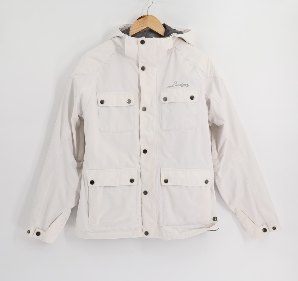 Burton Women's Sz M L5 Snowboard/Skiing Outdoor Hooded Jacket White